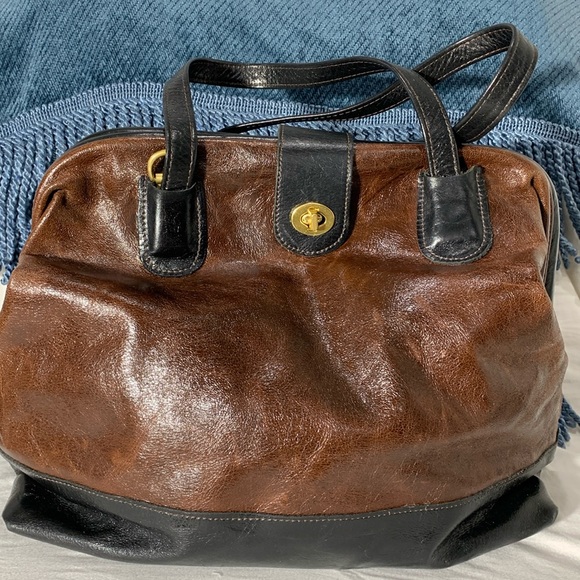 MEDICINE BAG MARCO SAGE LUXURY DOCTOR BAG IN ESPRESSO LARGE EUC - Picture 2 of 8